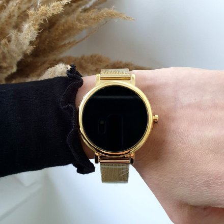 Złoty smartwatch damski Rubicon RNBE64 SMARUB094