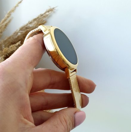 Złoty smartwatch damski Rubicon RNBE64 SMARUB094