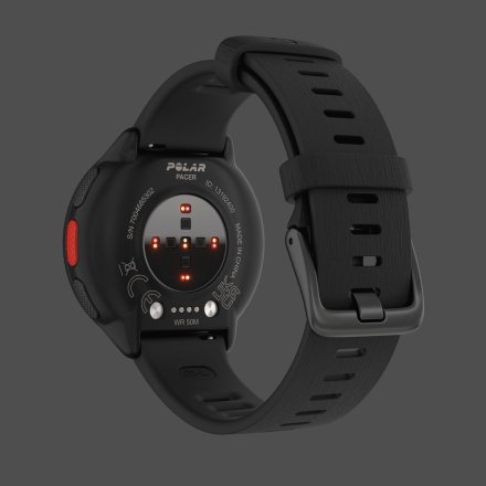 Polar Pacer Czarny zegarek do biegania z GPS