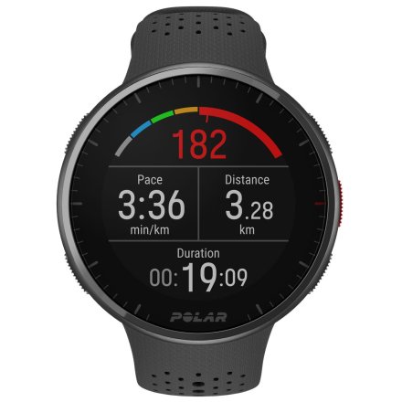 Polar Pacer PRO Czarno-szary zegarek z GPS do biegania