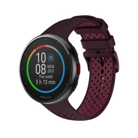 Polar Pacer PRO Bordowy kasztanowy zegarek z GPS do biegania