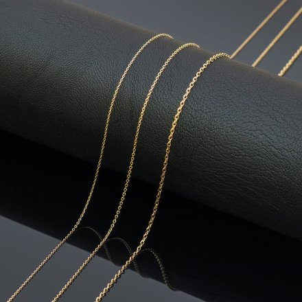Biżuteria SAXO Złoty łańcuszek splot rolo diamentowany 45cm- 1-26-L00058-2