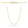 Złoty łańcuszek 45 cm splot ankier rolo diamentowany • Złoto 585 0.94g
