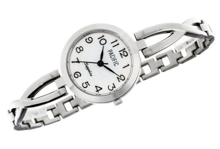 Srebrny damski zegarek ze sztywną bransoletką PACIFIC S6005-01