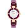 Różowozłoty damski zegarek z fioletową bransoletą PACIFIC X6119-08