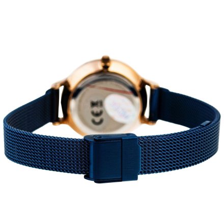 Różowozłoty damski zegarek z granatową bransoletą PACIFIC X6133-05