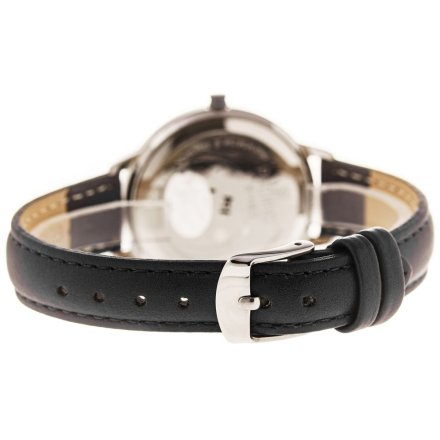 Srebrny damski zegarek z czarnym paskiem PACIFIC X6167-11
