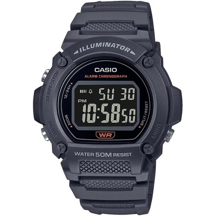 Zegarek Casio Sport W-219H-8BVEF Czarny elektroniczny W 219H 8B