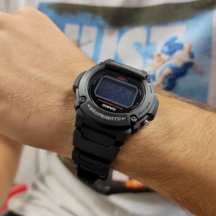 Zegarek Casio Sport W-219H-8BVEF Czarny elektroniczny W 219H 8B