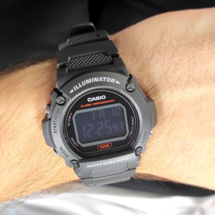 Zegarek Casio Sport W-219H-8BVEF Czarny elektroniczny W 219H 8B