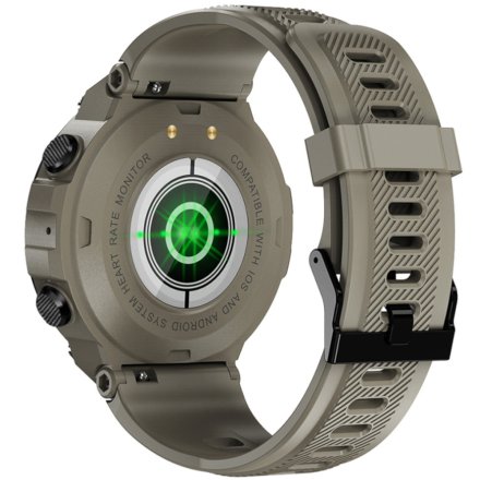 Beżowy smartwatch męski z funkcją rozmowy Rubicon RNCE73 SMASMA086