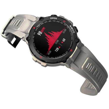 Beżowy smartwatch męski Rubicon RNCE73 SMASMA086