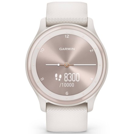 Damski jasnobeżowy zegarek sportowy GARMIN Vivomove Sport 010-02566-01