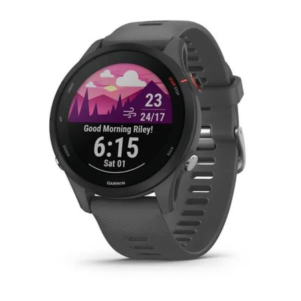 Popielaty zegarek do biegania GARMIN Forerunner 255 010-02641-10