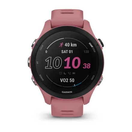 Różowy zegarek do biegania GARMIN Forerunner 255 S 010-02641-13