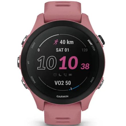 Różowy zegarek do biegania GARMIN Forerunner 255 S 010-02641-13
