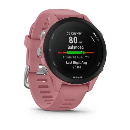 Różowy zegarek do biegania GARMIN Forerunner 255 S 010-02641-13