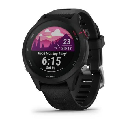 Czarny zegarek do biegania GARMIN Forerunner 255 S Music 010-02641-32