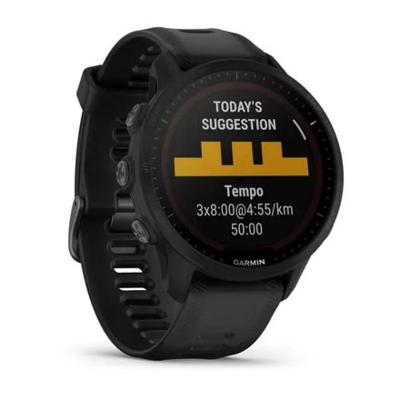 Czarny zegarek do biegania Garmin Forerunner 955 Solar 010-02638-20