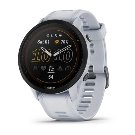 Biały zegarek do biegania Garmin Forerunner 955 Solar 010-02638-21