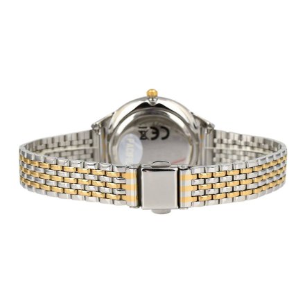 Srebrny damski zegarek ze złotymi dodatkami PACIFIC X6196-10