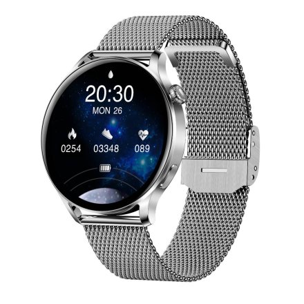 Smartwatch Garett Lady Elegance srebrny stalowy + pasek 5904238483756