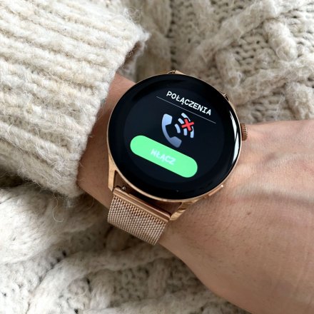Smartwatch Garett Lady Elegance złoty stalowy + pasek 5904238483763