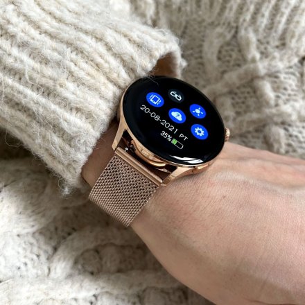 Smartwatch Garett Lady Elegance złoty stalowy + pasek 5904238483763