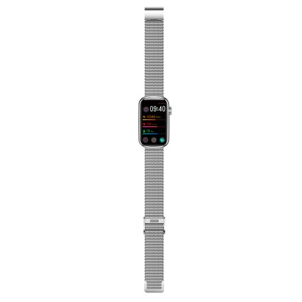Smartwatch Garett Wave srebrny stalowy + pasek 5904238483701