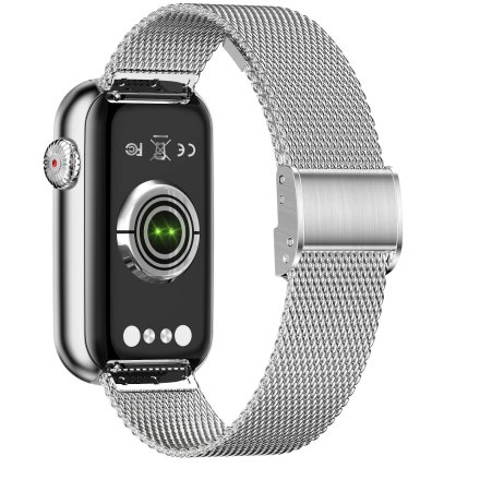 Smartwatch Garett Wave srebrny stalowy + pasek 5904238483701