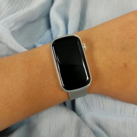 Smartwatch Garett Wave srebrny stalowy + pasek 5904238483701