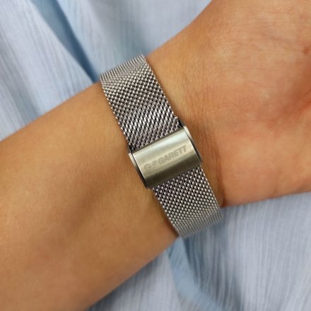 Smartwatch Garett Wave srebrny stalowy + pasek