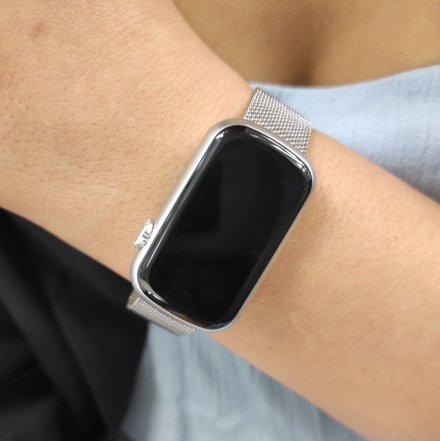 Smartwatch Garett Wave srebrny stalowy + pasek 5904238483701