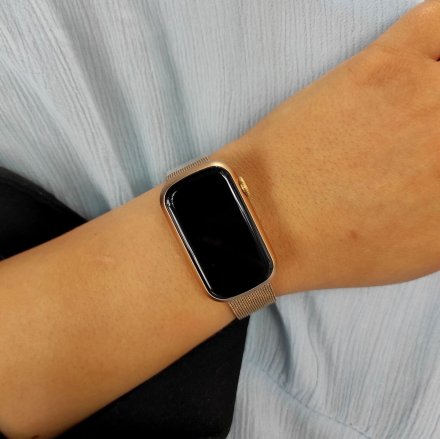 Smartwatch Garett Wave złoty stalowy + pasek 5904238483695