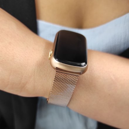 Smartwatch Garett Wave złoty stalowy + pasek 5904238483695
