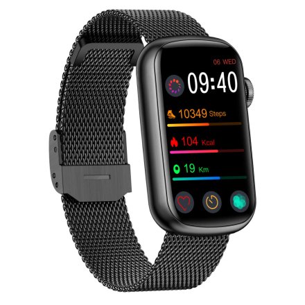 Smartwatch Garett Wave czarny stalowy + pasek 5904238483688