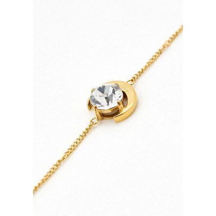 Biżuteria Guess złota damska bransoletka z księżycem JUBB01197JW-YG-S