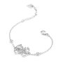 Srebrna bransoletka Guess z ozdobnym logo GUESS 4G STATUS JUBB01475JW (L)