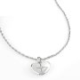 Srebrny naszyjnik Guess z sercem zawieszka GUESS TALISMANIA JUBN01433JW