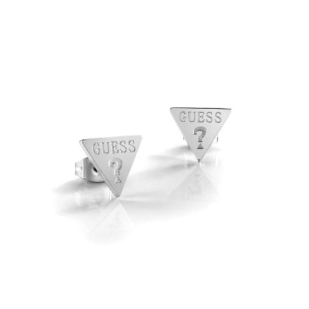 Biżuteria Guess damskie srebrne kolczyki trójkąty UBE28063
