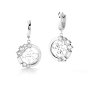 Srebrne kolczyki Guess z wiszącym logo GUESS PURE LIGHT JUBE01111JW