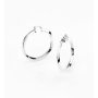 Srebrne kolczyki Guess koła 4 cm GUESS HOOPS DON'T LIE JUBE01484JW