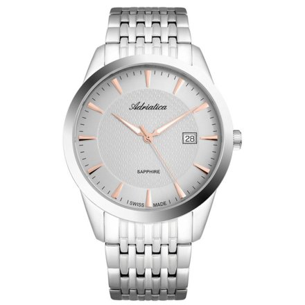 Zegarek Męski Adriatica na bransolecie A1288.51R7Q Swiss Made