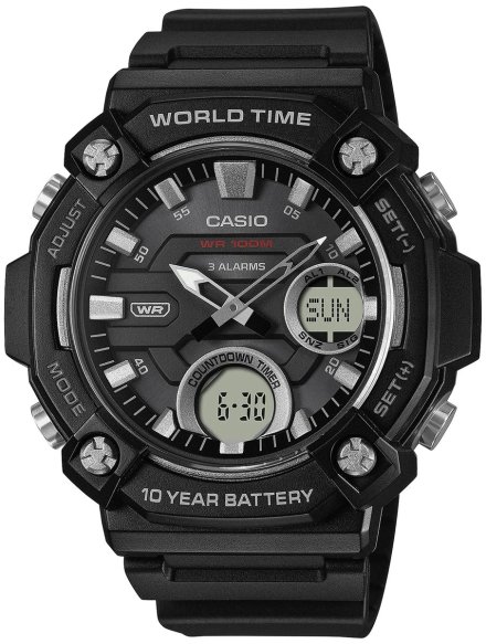Zegarek Męski Casio AEQ-120W-1AVEF Casio Sport  AEQ-120W -1AVEF