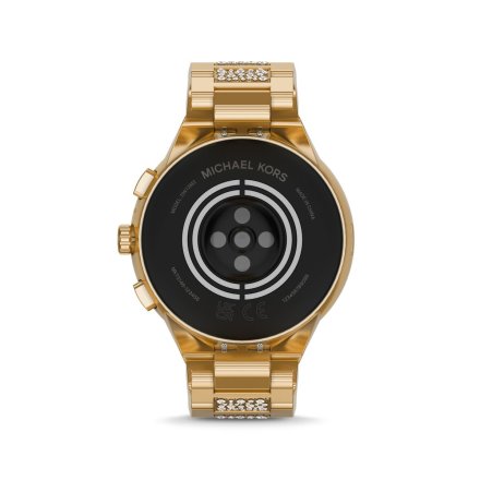 Złoty smartwatch Michael Kors z kryształkami 6 GEN MKT5146 Camille