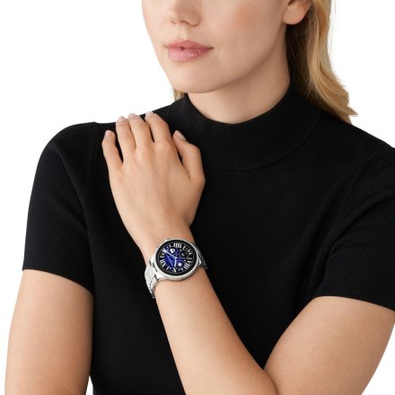 Srebrny smartwatch Michael Kors z kryształkami 6 GEN MKT5148 Camille