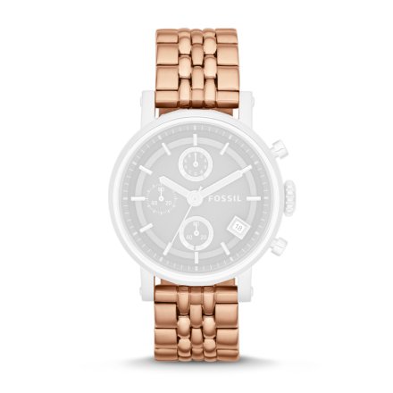 Różowozłota bransoletka Fossil 18 mm Boyfriend ES3494