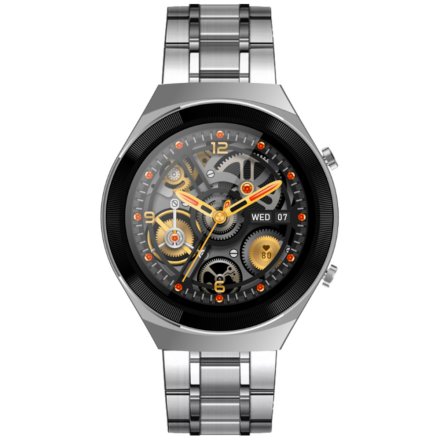 Srebrny smartwatch z funkcją rozmowy Rubicon RNCE68 SMARUB113