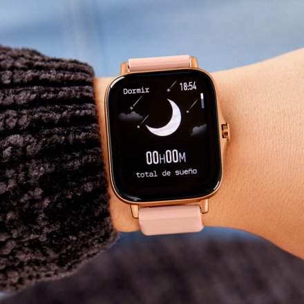 Złoty smartwatch z funkcją rozmów Marea B57012-3 Kroki Kalorie Ciśnienie
