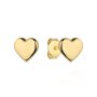 Złote kolczyki serca wypukłe serduszka • Złoto 585 1.38 g